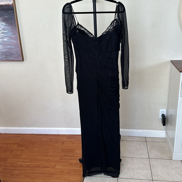 HOUSE OF CB Large D-DD 'Katarina' Black Maxi Dress NWOT - Picture 7 of 12